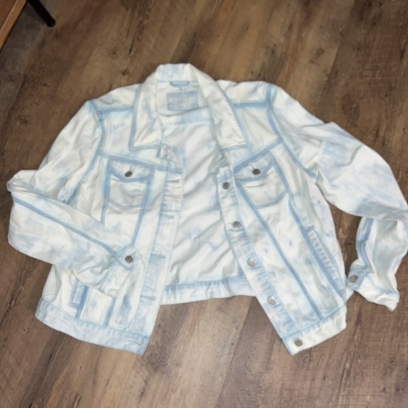 🌟Loft Lot🌟Acid Washed Jean Jacket (XL) & Matching Mini Skirt (32/14), EUC‼️‼️ - Picture 3 of 13